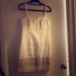 COPY - NWT gold and white Lilly Pulitzer dress